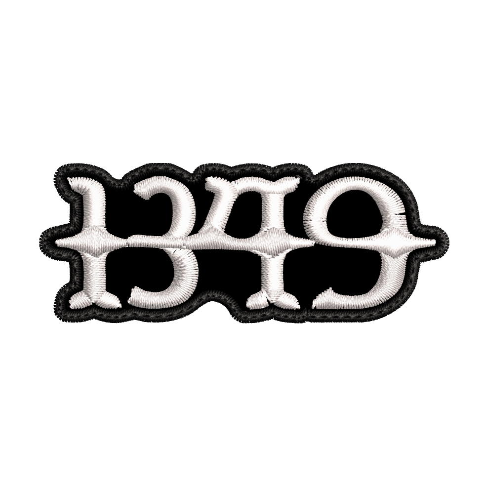 Parche Bordado Mini 1349 Black Metal
