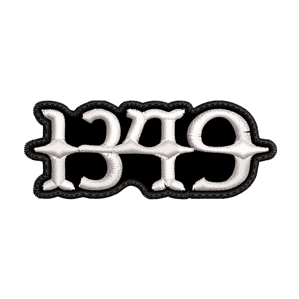 Parche Bordado Mini 1349 Black Metal