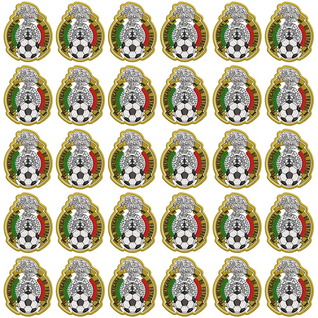 Pack 30 Parches Bordados MEXICO MUNDIAL