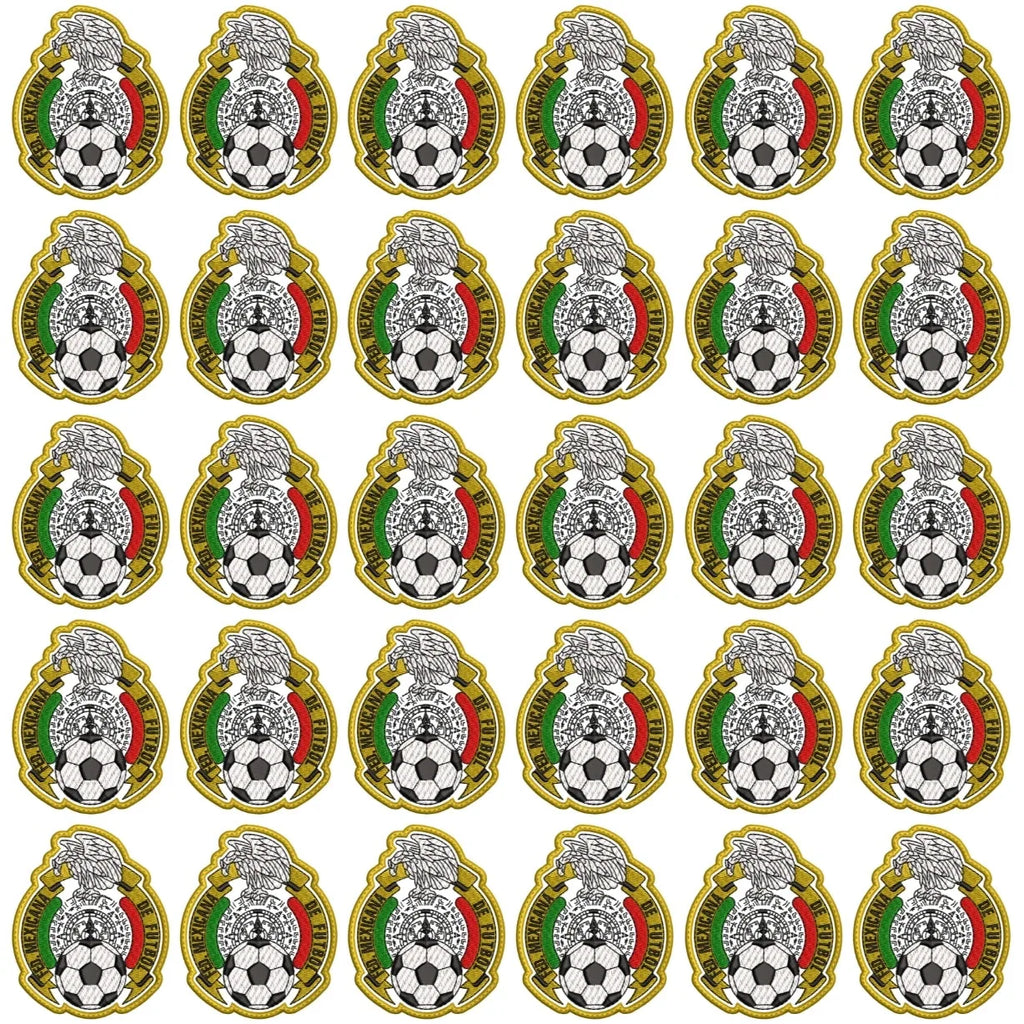 Pack 30 Parches Bordados MEXICO MUNDIAL