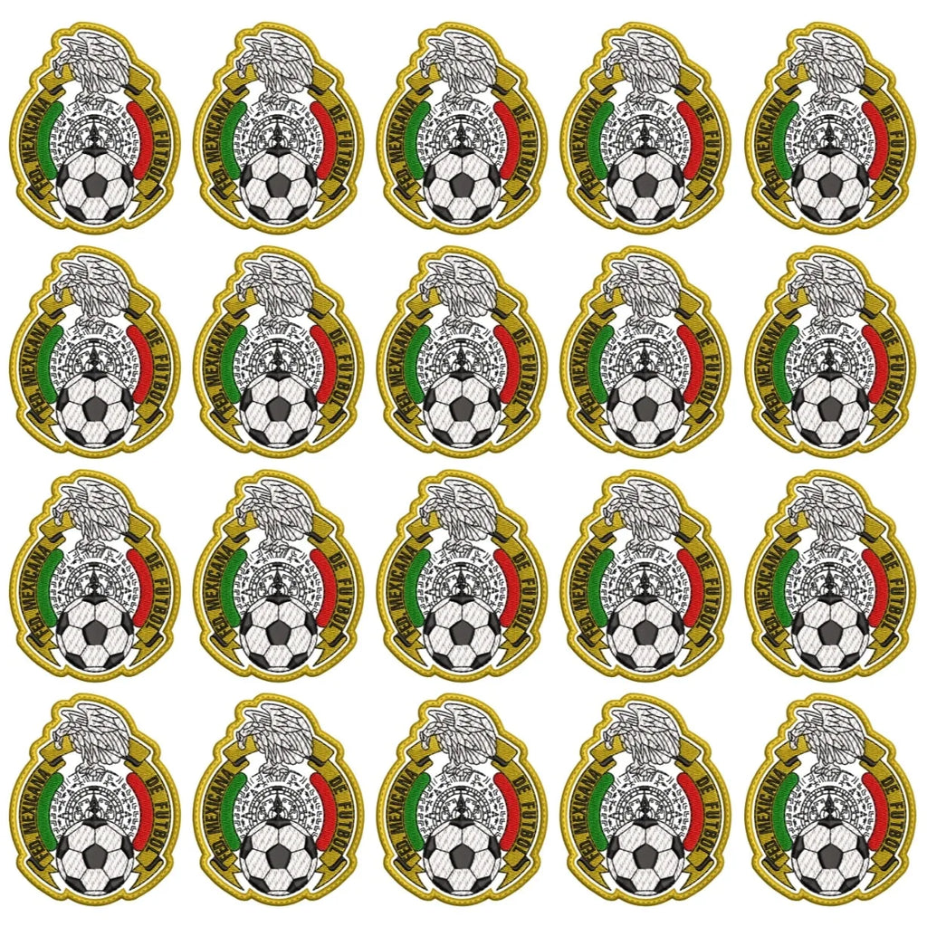 Pack 20 Parches Bordados MEXICO MUNDIAL