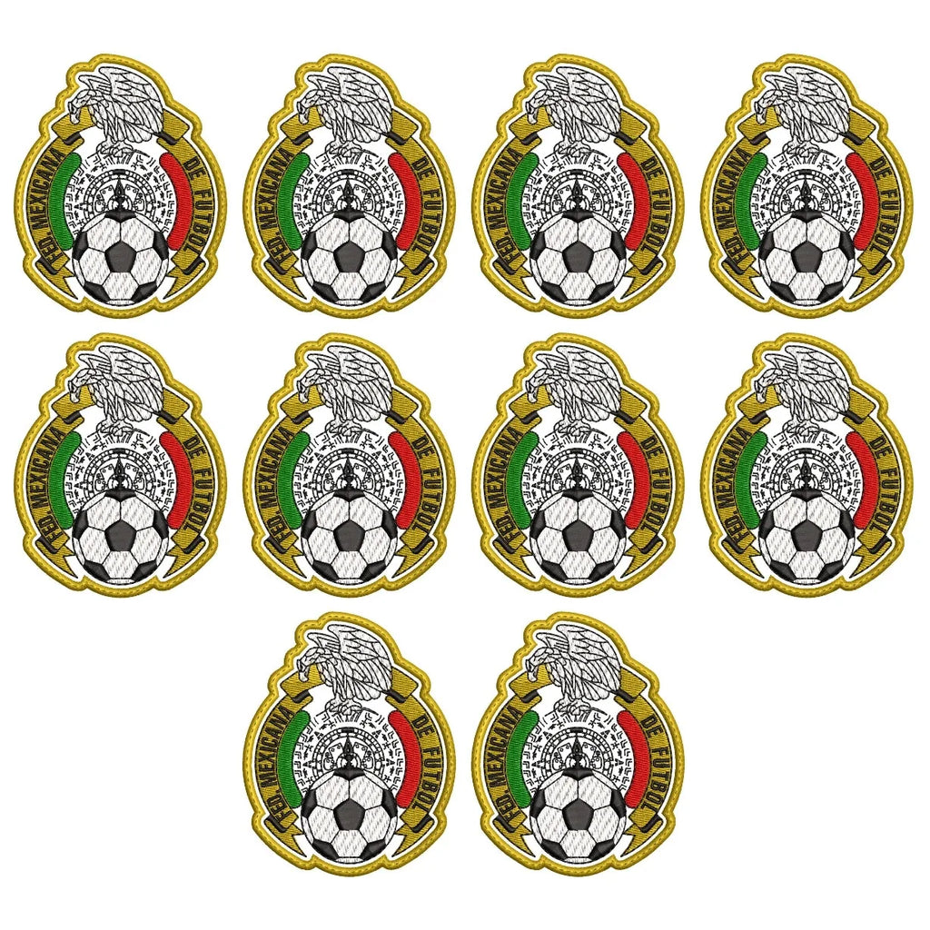 Pack 10 Parches Bordados MEXICO MUNDIAL