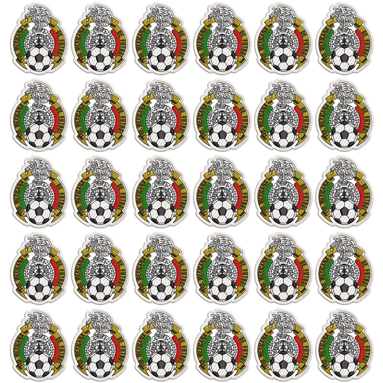 Pack Parches Bordados SELECCION MEXICANA 80´S