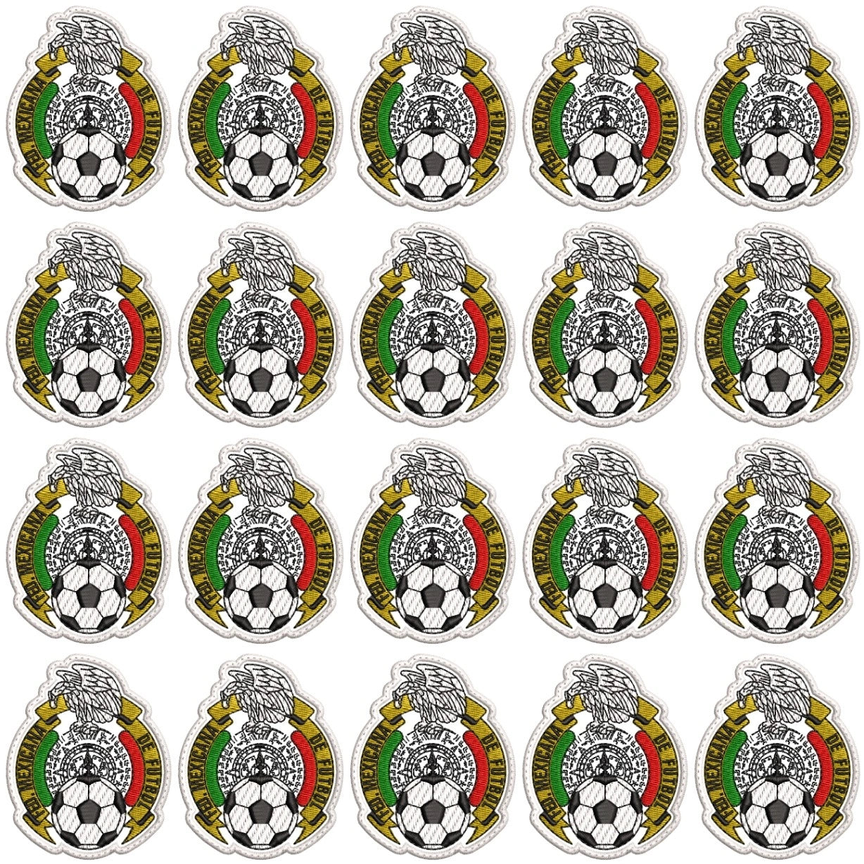 Pack Parches Bordados SELECCION MEXICANA 80´S