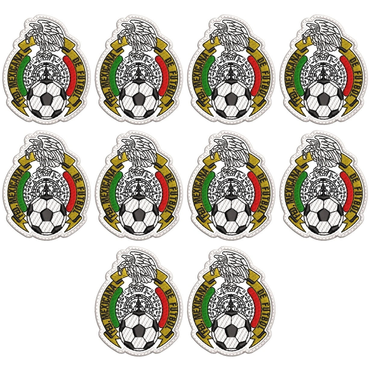 Pack Parches Bordados SELECCION MEXICANA 80´S