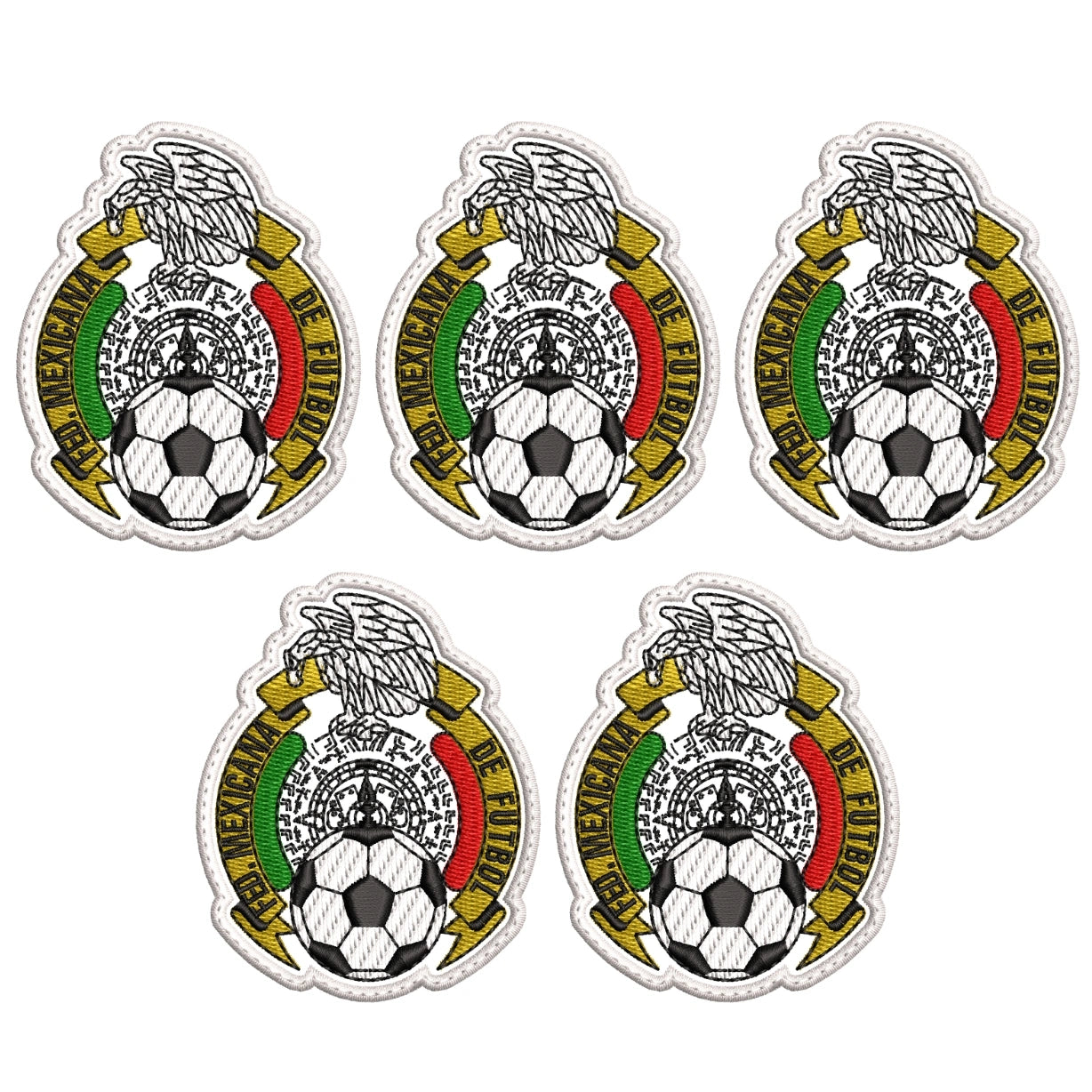 Pack Parches Bordados SELECCION MEXICANA 80´S