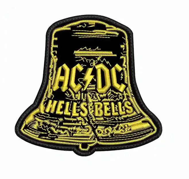 Parche Bordado hells bells ACDC Hard Rock