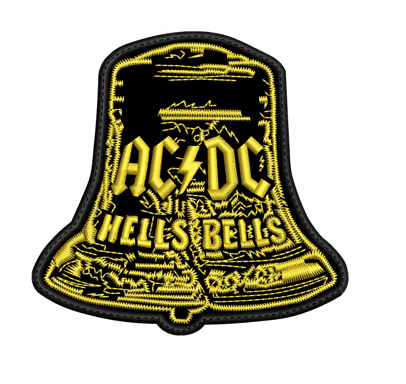 Parche Bordado hells bells ACDC Hard Rock