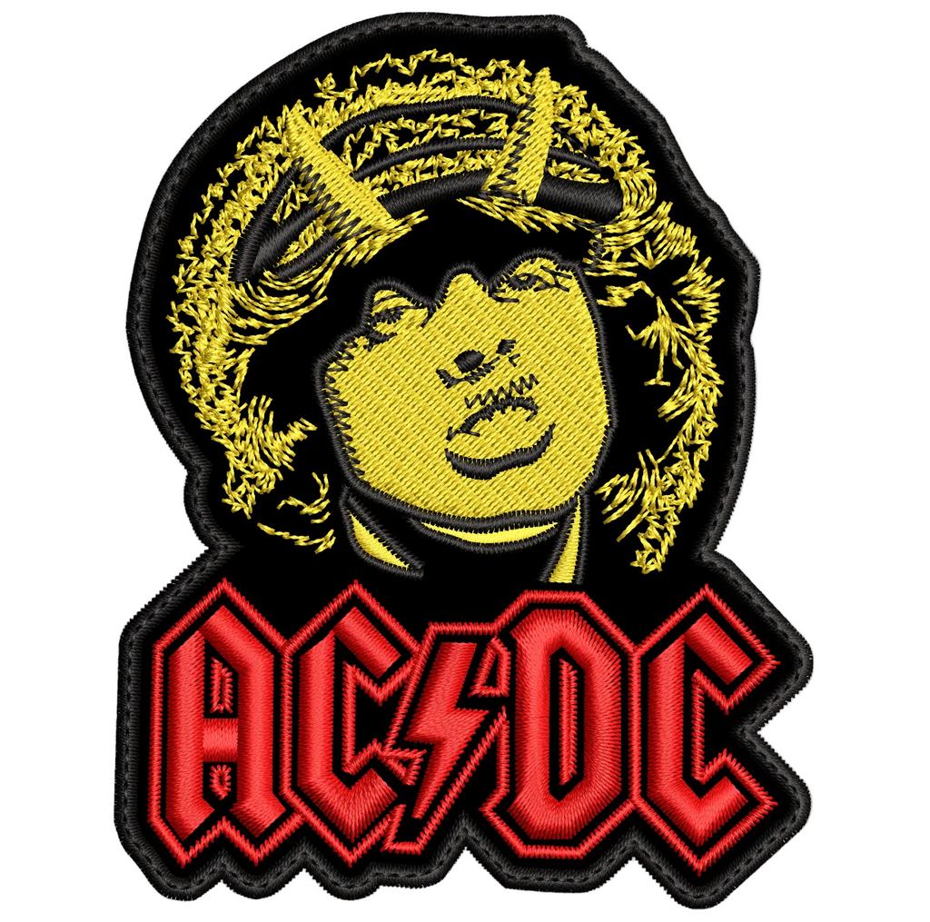 Parche Bordado Angus Young ACDC Hard Rock