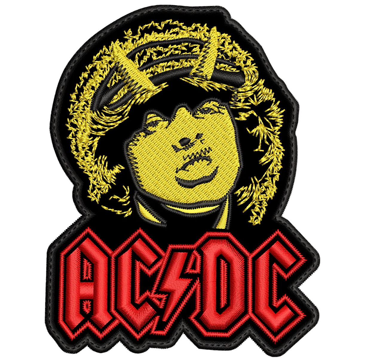 Parche Bordado Angus Young ACDC Hard Rock