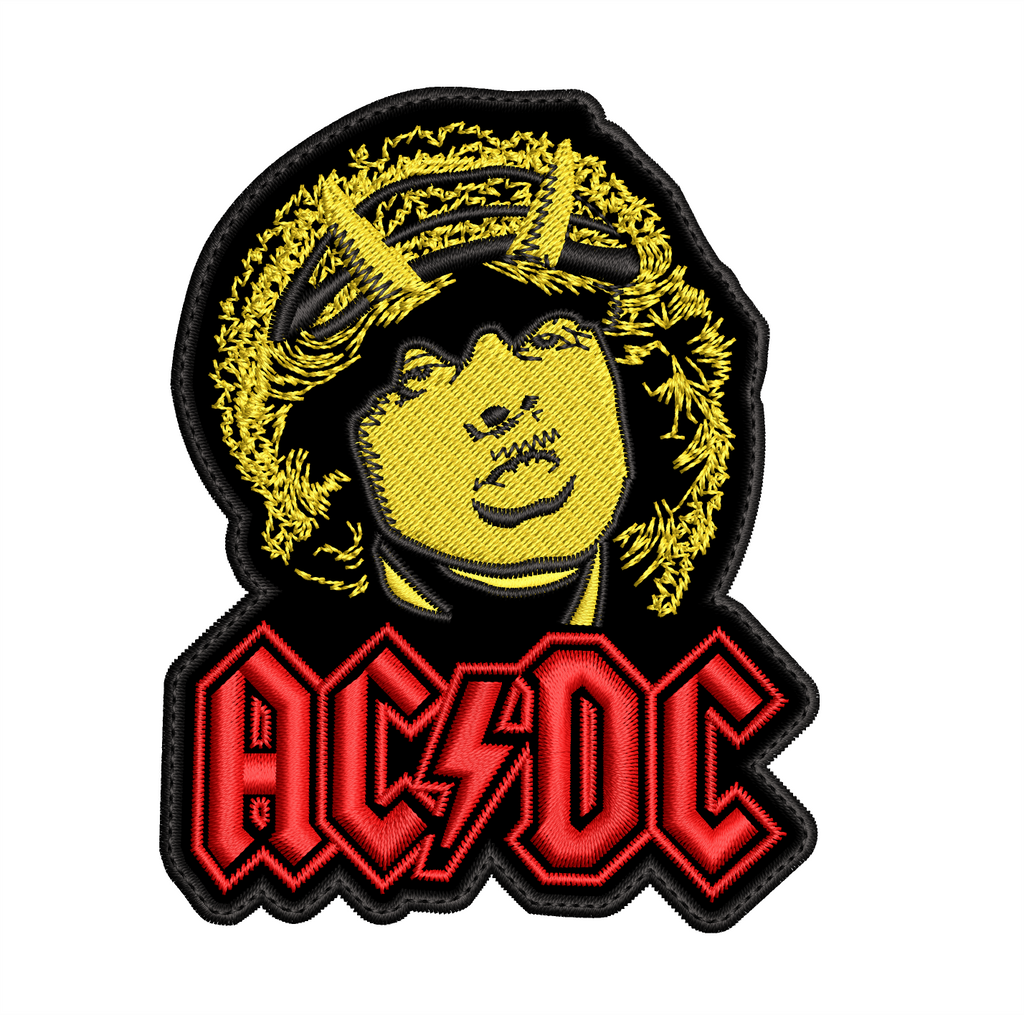 Parche Bordado Angus Young ACDC Hard Rock