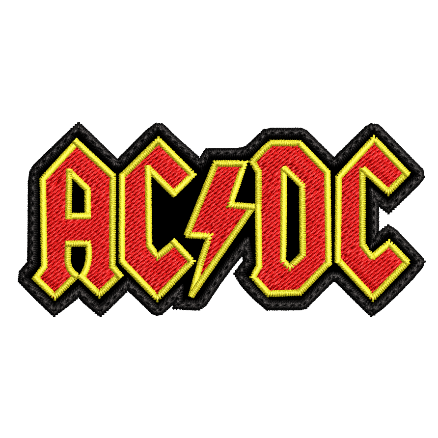 Parche Bordado Mini ACDC Hard Rock