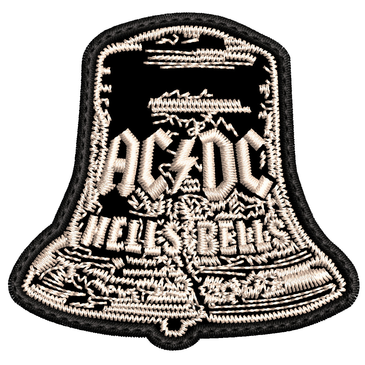 Parche Bordado Mini Hells Bells ACDC Hard Rock