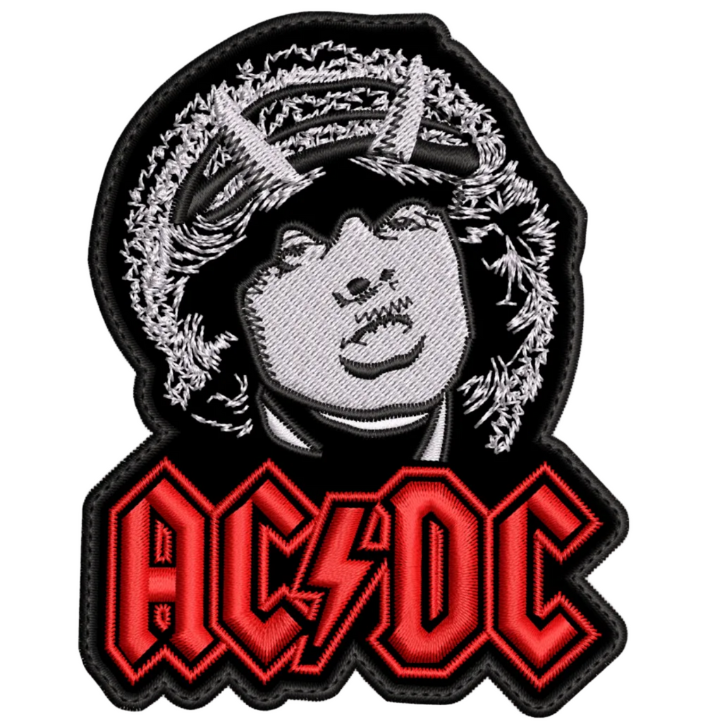 Parche Bordado Angus Young ACDC Hard Rock