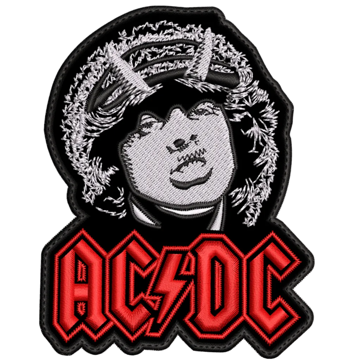 Parche Bordado Angus Young ACDC Hard Rock