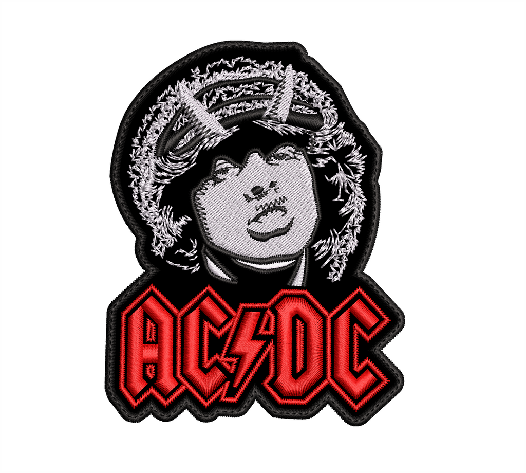 Parche Bordado Angus Young ACDC Hard Rock