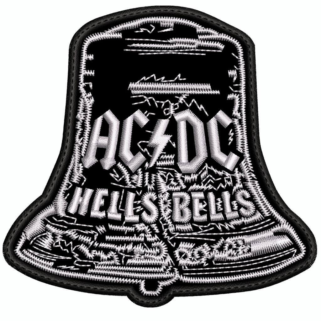 Parche Bordado hells bells ACDC Hard Rock