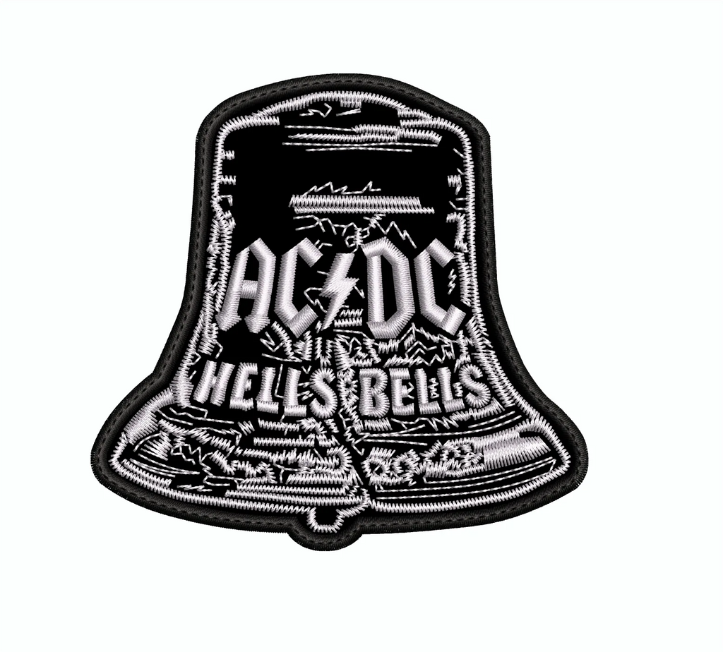 Parche Bordado hells bells ACDC Hard Rock