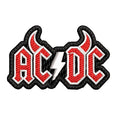 Parche Bordado Mini ACDC cuernos Hard Rock