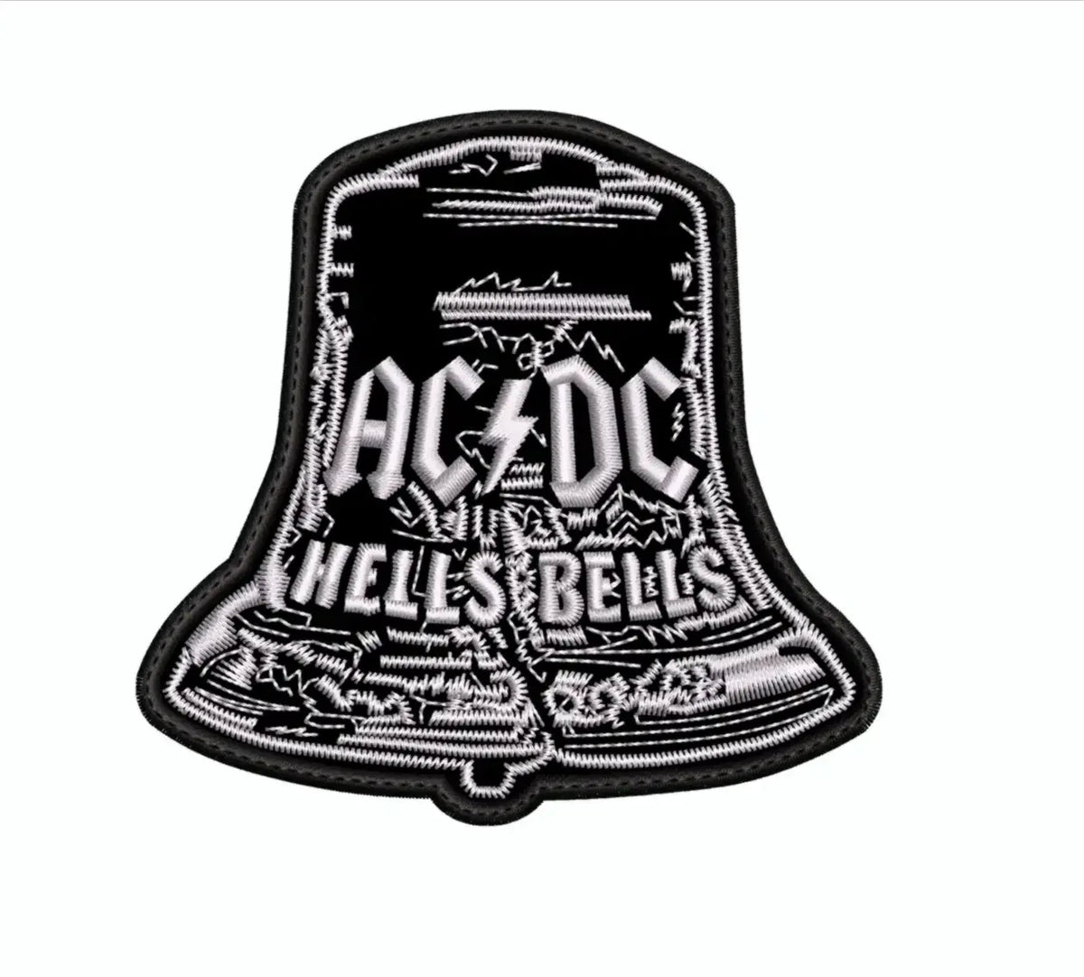 Parche Bordado hells bells ACDC Hard Rock