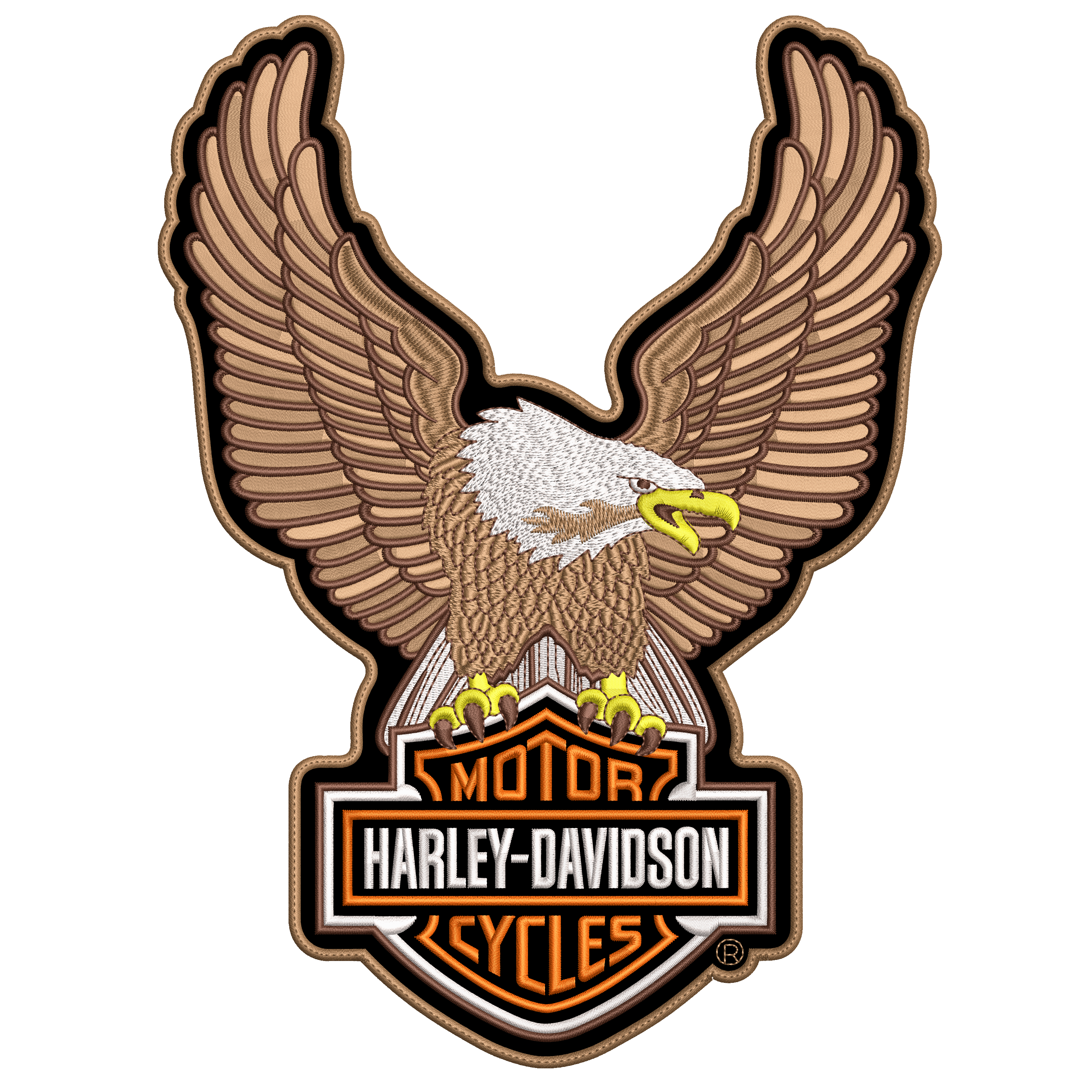 Espaldera Bordada HARLEY DAVIDSON águila