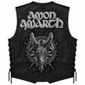 Chaleco de piel original más espaldera bordada AMON AMARTH