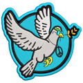 Parche Bordado AMOR Y PAZ