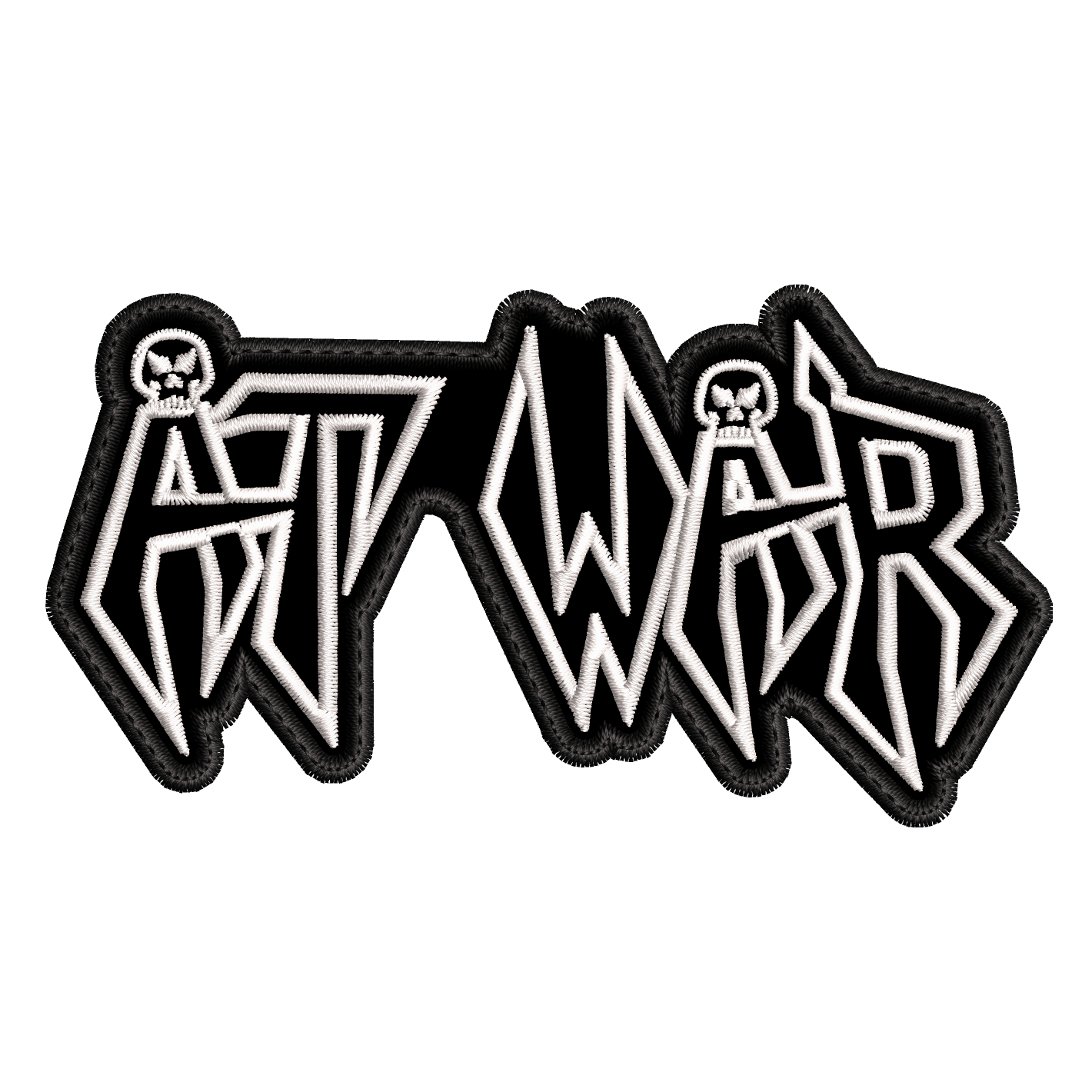 Parche Bordado AT WAR Metal
