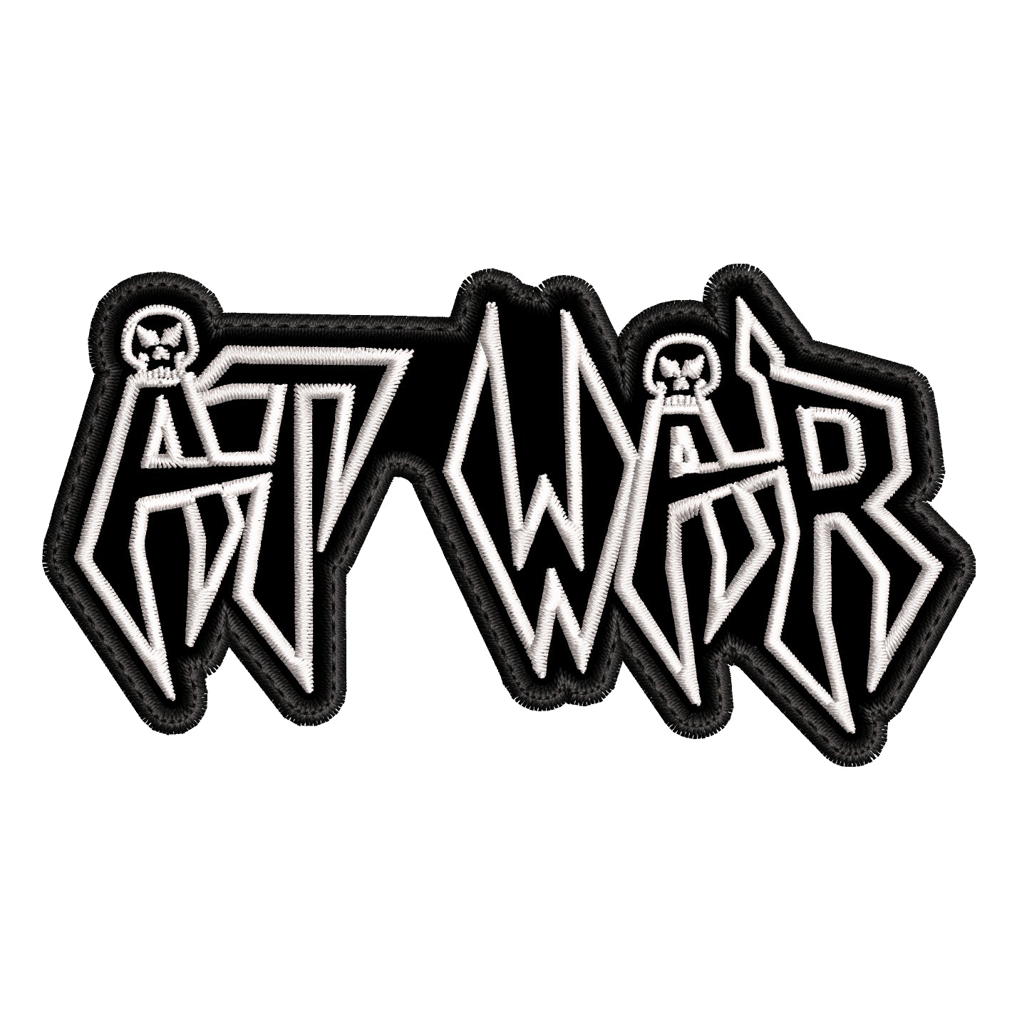 Parche Bordado AT WAR Metal