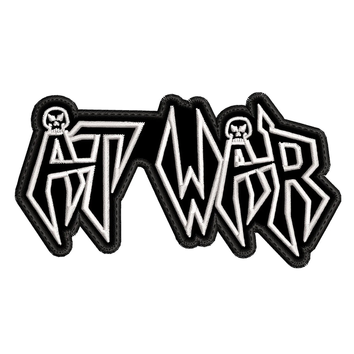 Parche Bordado AT WAR Metal