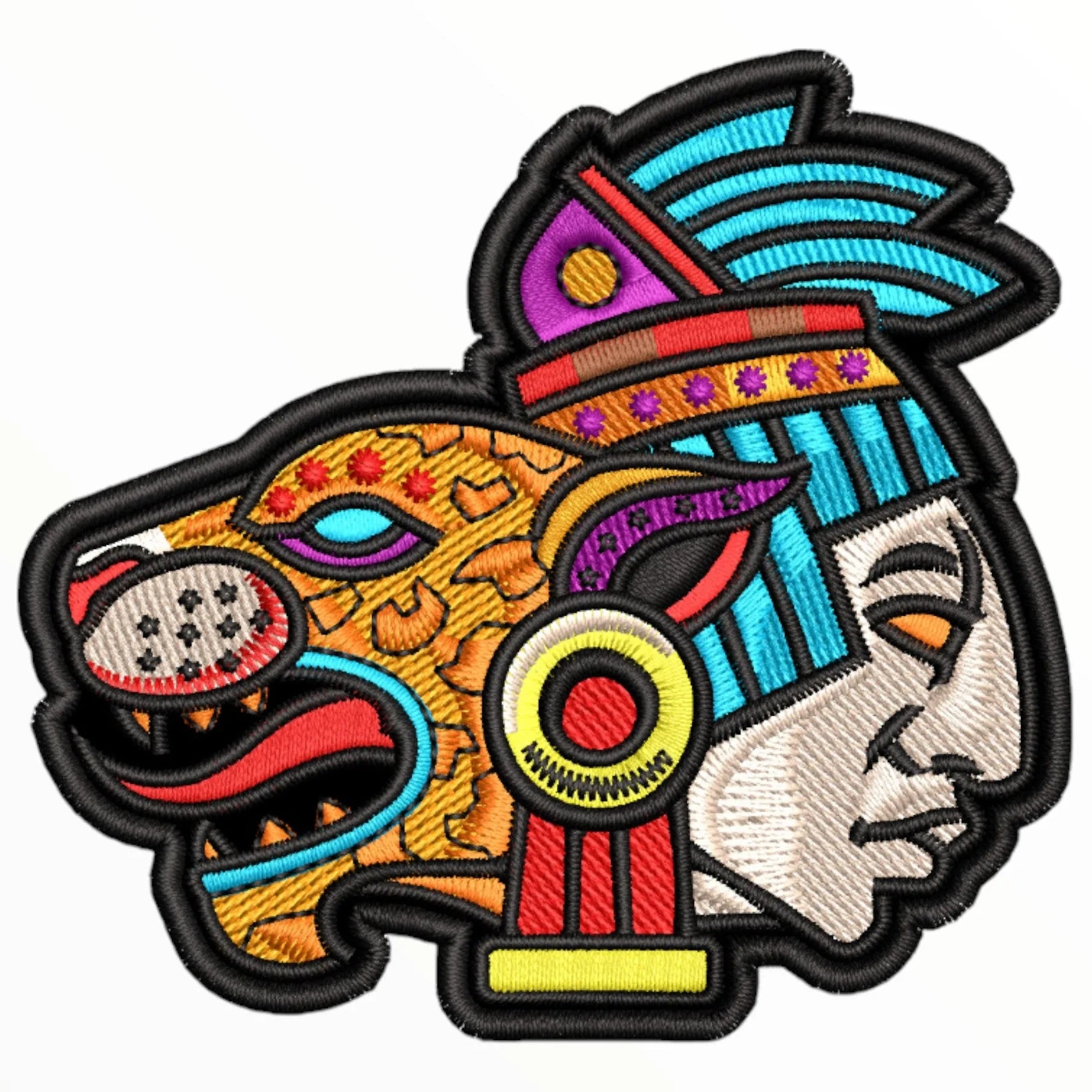 Parche Bordado JAGUAR AZTECA