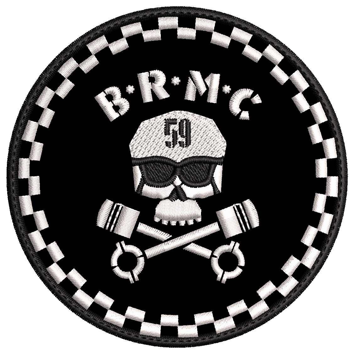 Parche Bordado B.R.M.C. 59 Black Rebels Motorcycle Club