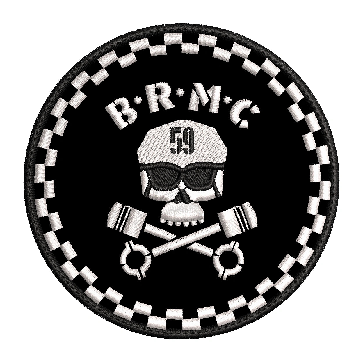 Parche Bordado B.R.M.C. 59 Black Rebels Motorcycle Club