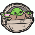 Parche Bordado BABY YODA Star Wars