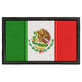 Parche Bordado Mini BANDERA MEXICO