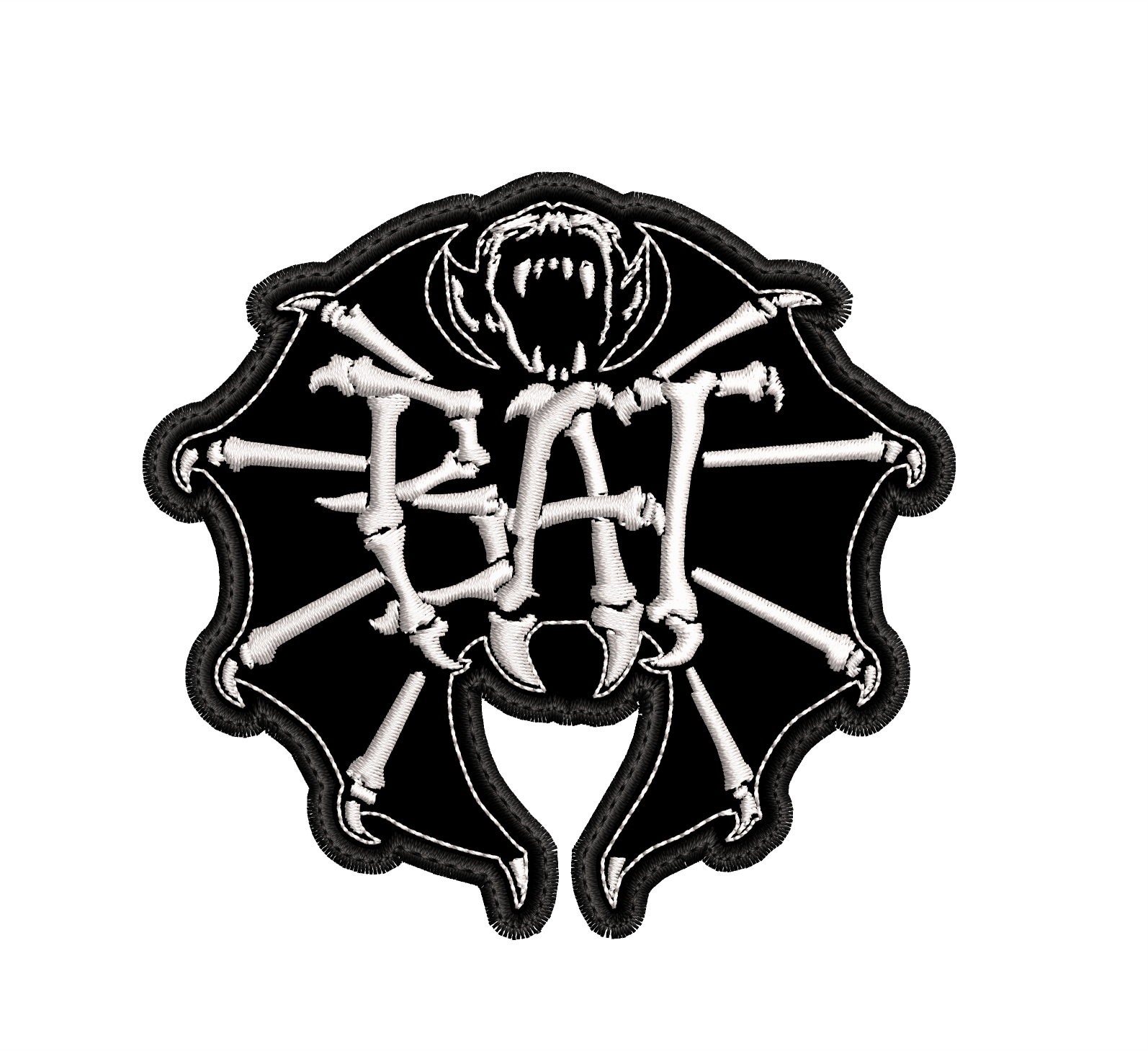 Parche Bordado BAT Heavy Metal