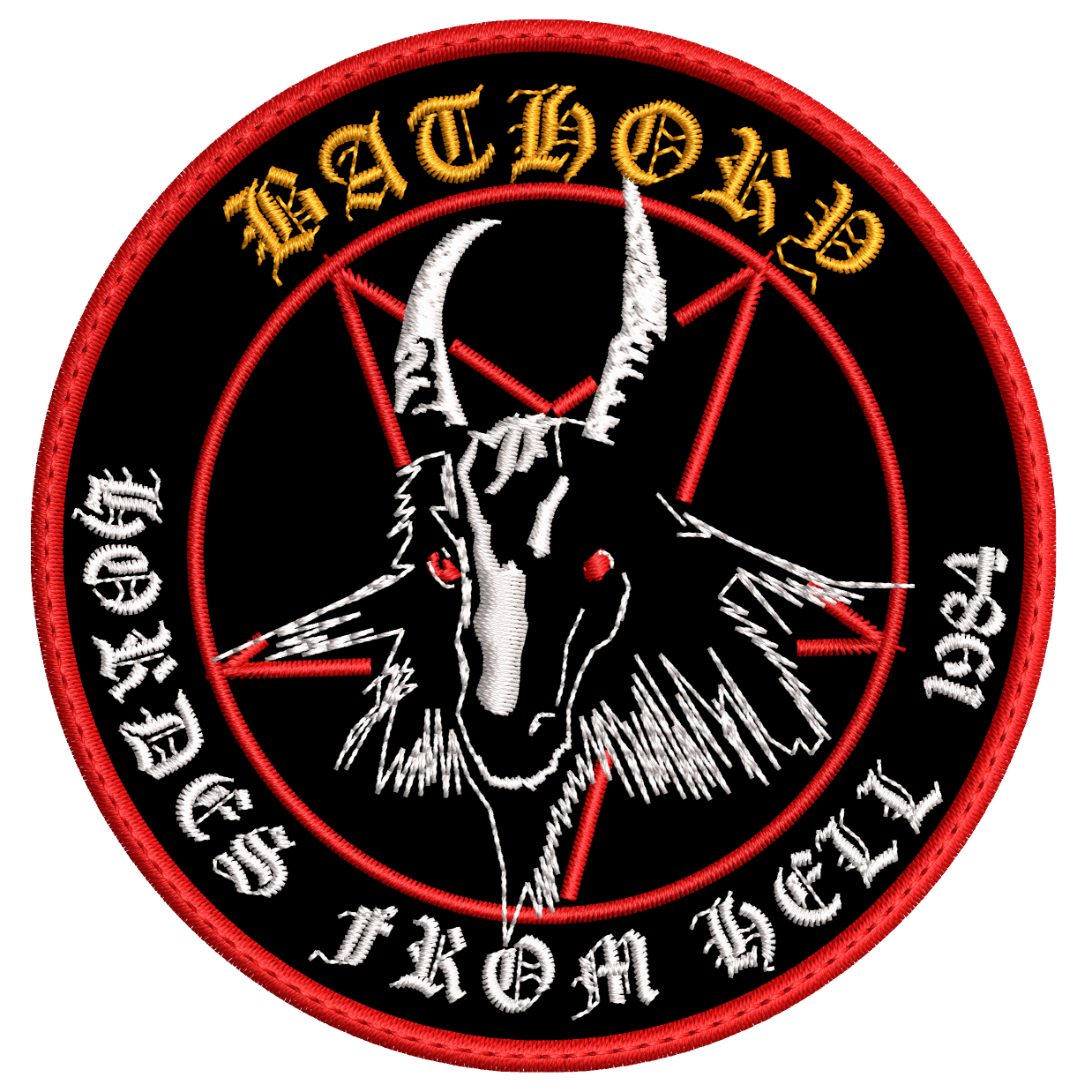 Parche Bordado BATHORY Black Metal