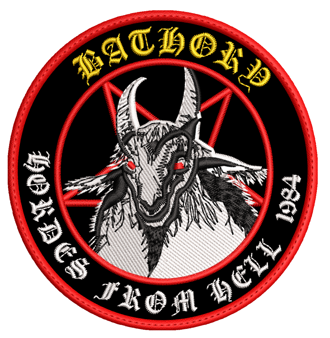 Parche Bordado BATHORY Black Metal