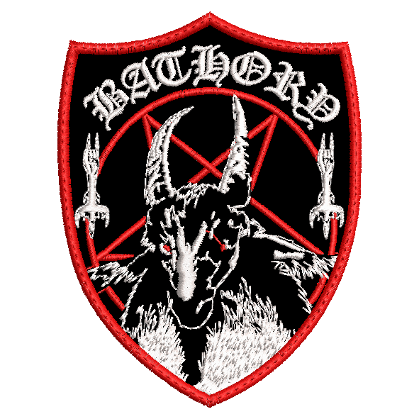 Parche Bordado BATHORY Escudo Black Metal