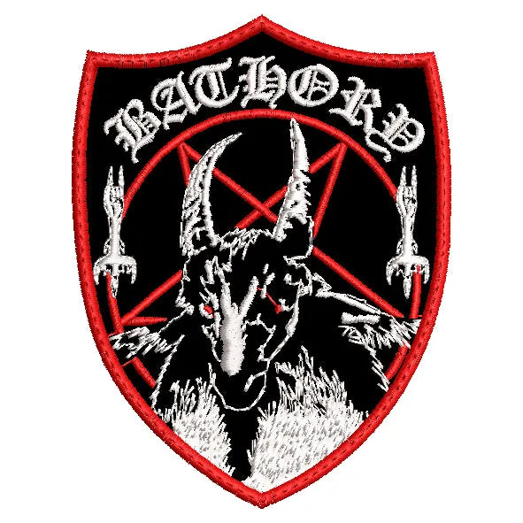 Parche Bordado BATHORY Escudo Black Metal