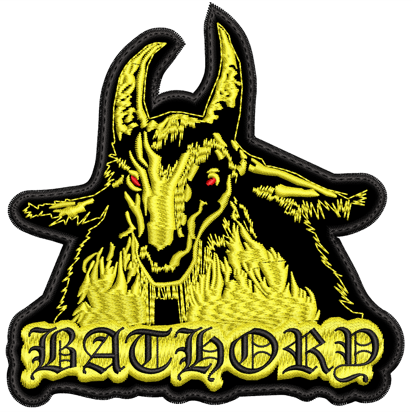 Parche Bordado BATHORY Goat Black Metal