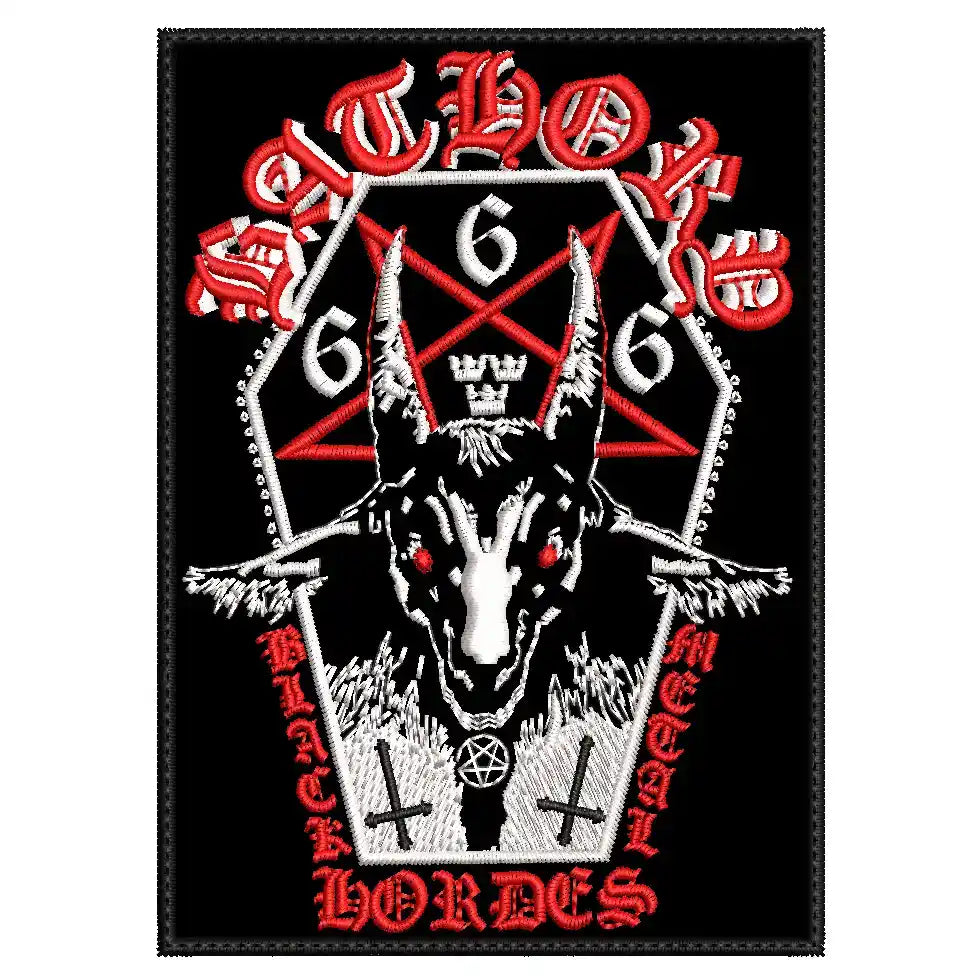 Parche Bordado BATHORY 666 Black Metal