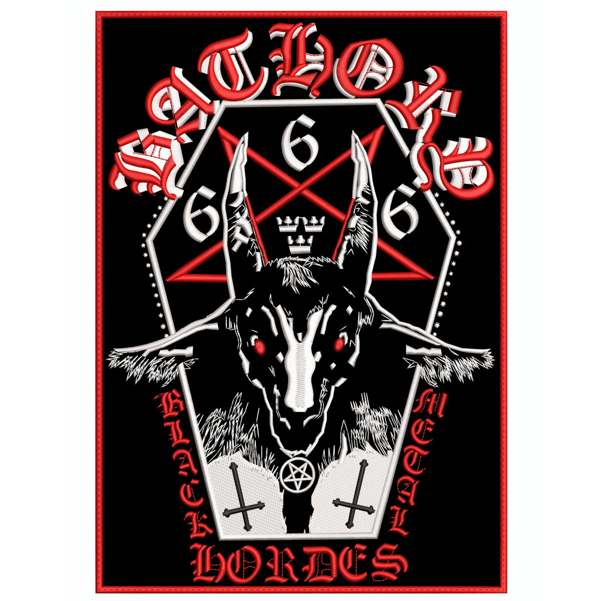 Espaldera Bordada BATHORY Black Metal