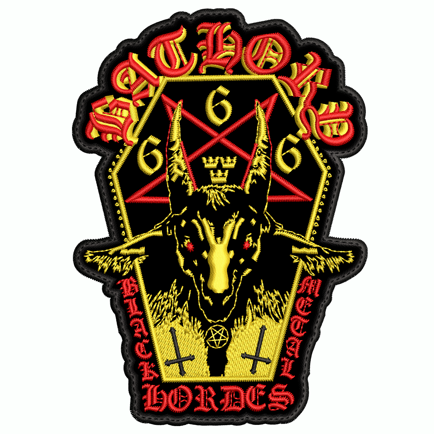 Parche Bordado BATHORY 666 Black Metal