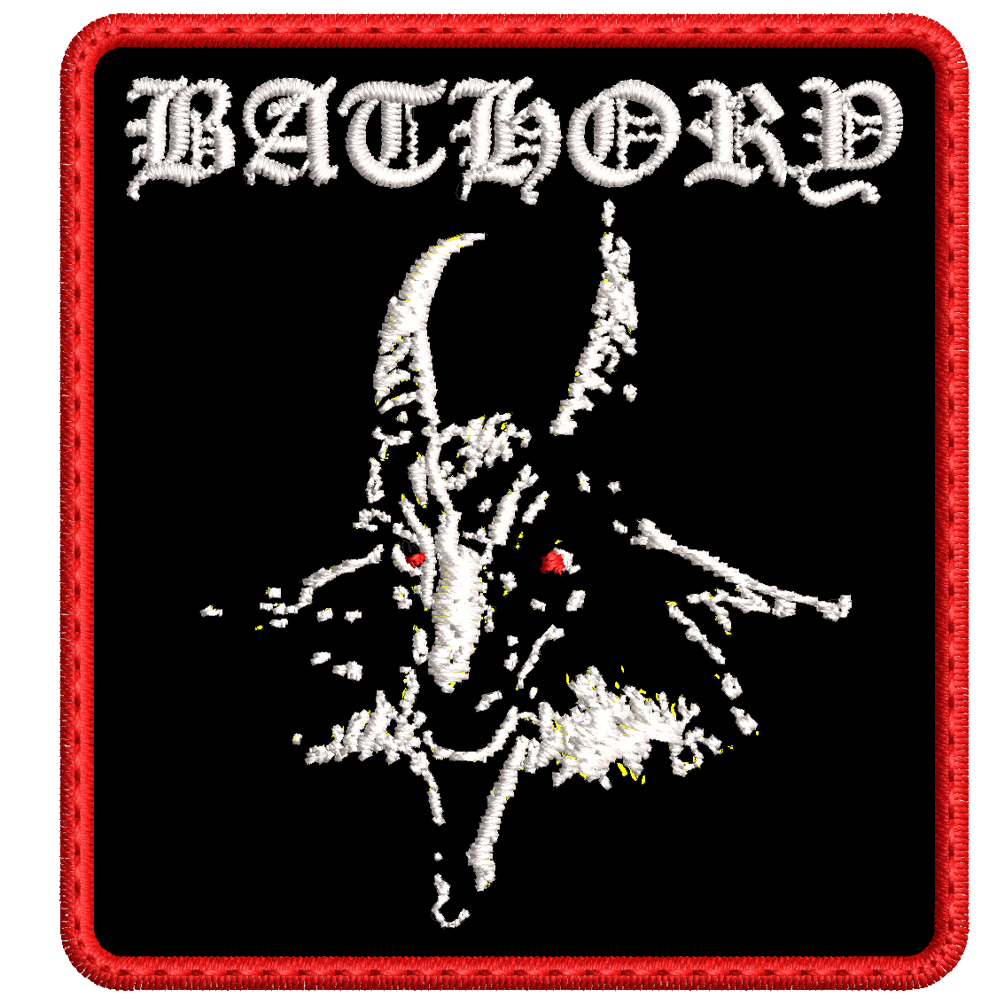 Parche Bordado Mini BATHORY Goat Black Metal