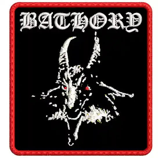 Parche Bordado Mini BATHORY Goat Black Metal