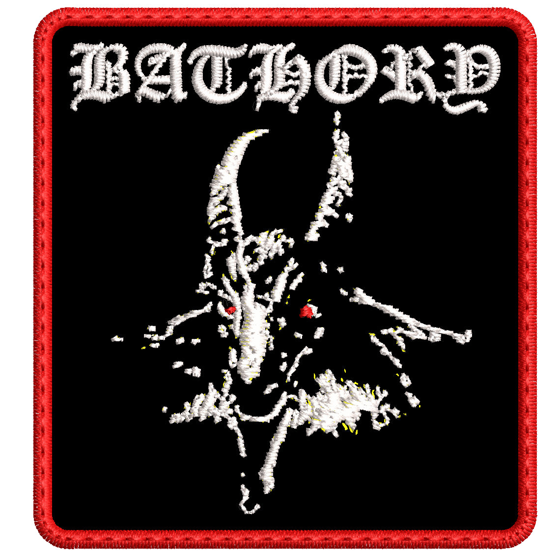 Parche Bordado Mini BATHORY Goat Black Metal