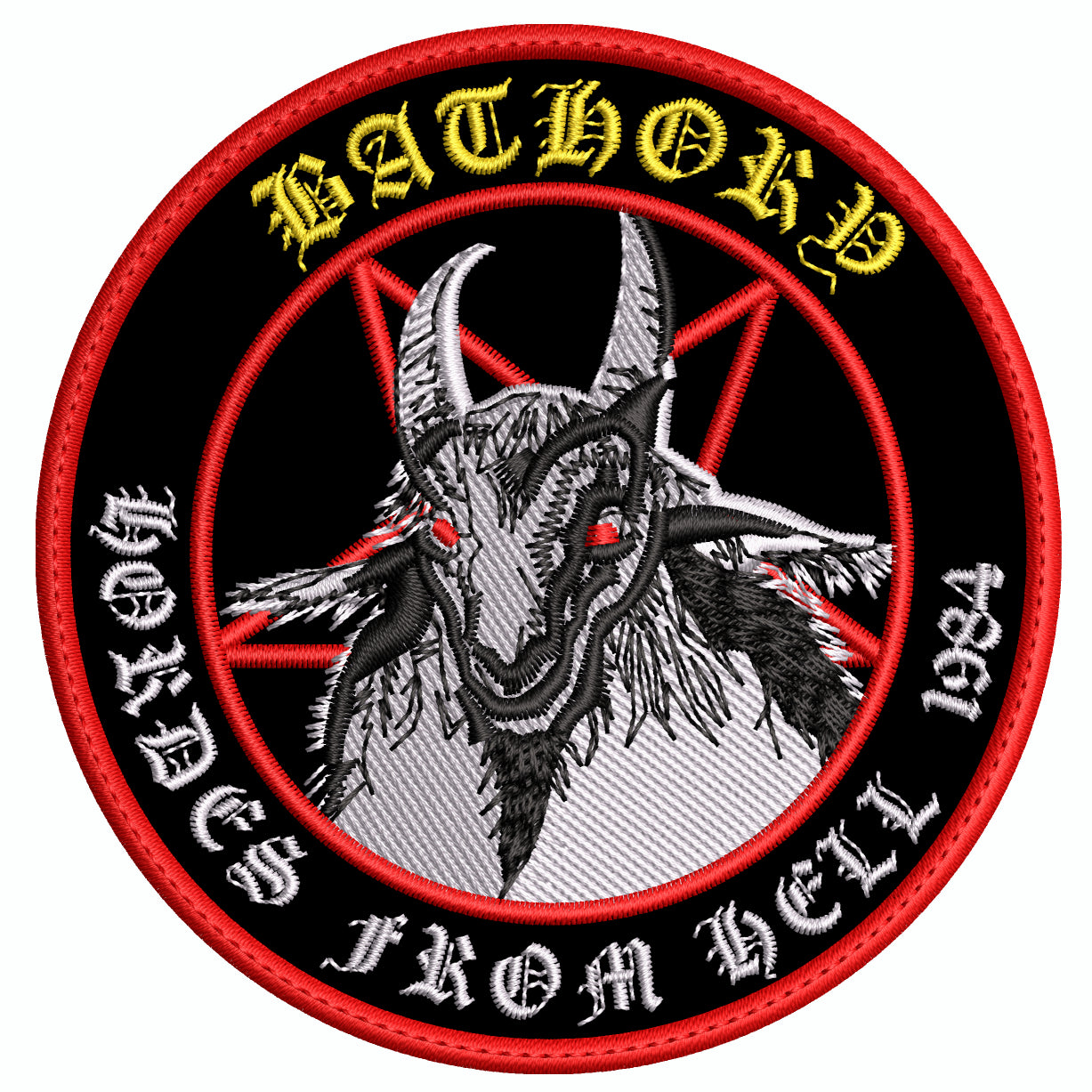 Parche Bordado BATHORY Black Metal