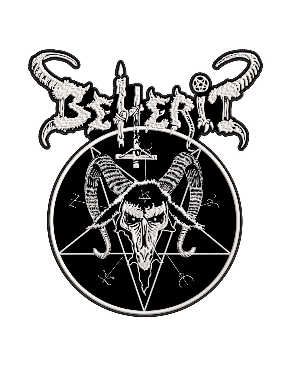 Espaldera Bordada BEHERIT Black Metal