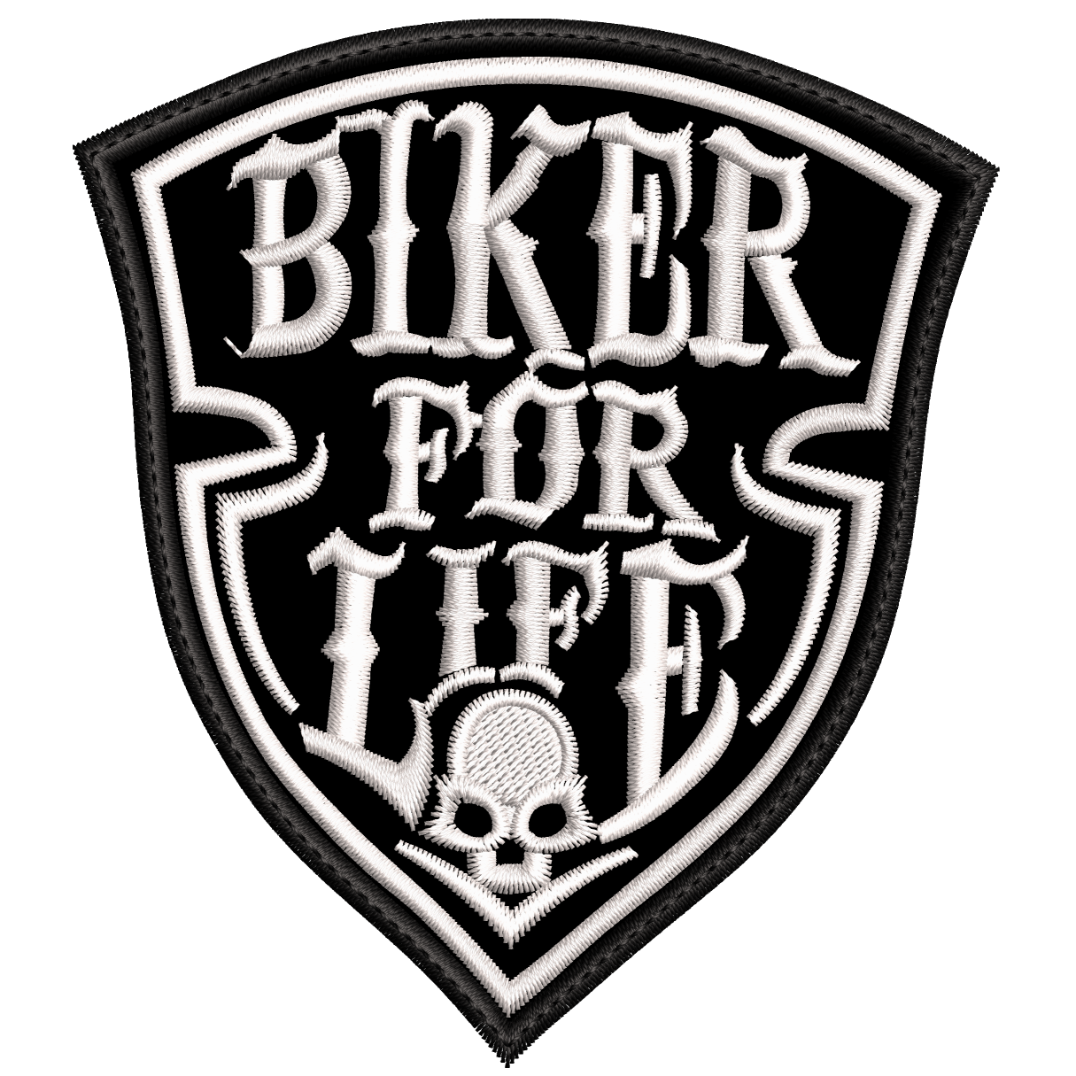 Parche Bordado BIKER FOR LIFE